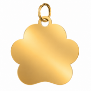 Glitter Paw Print Pet ID Tag