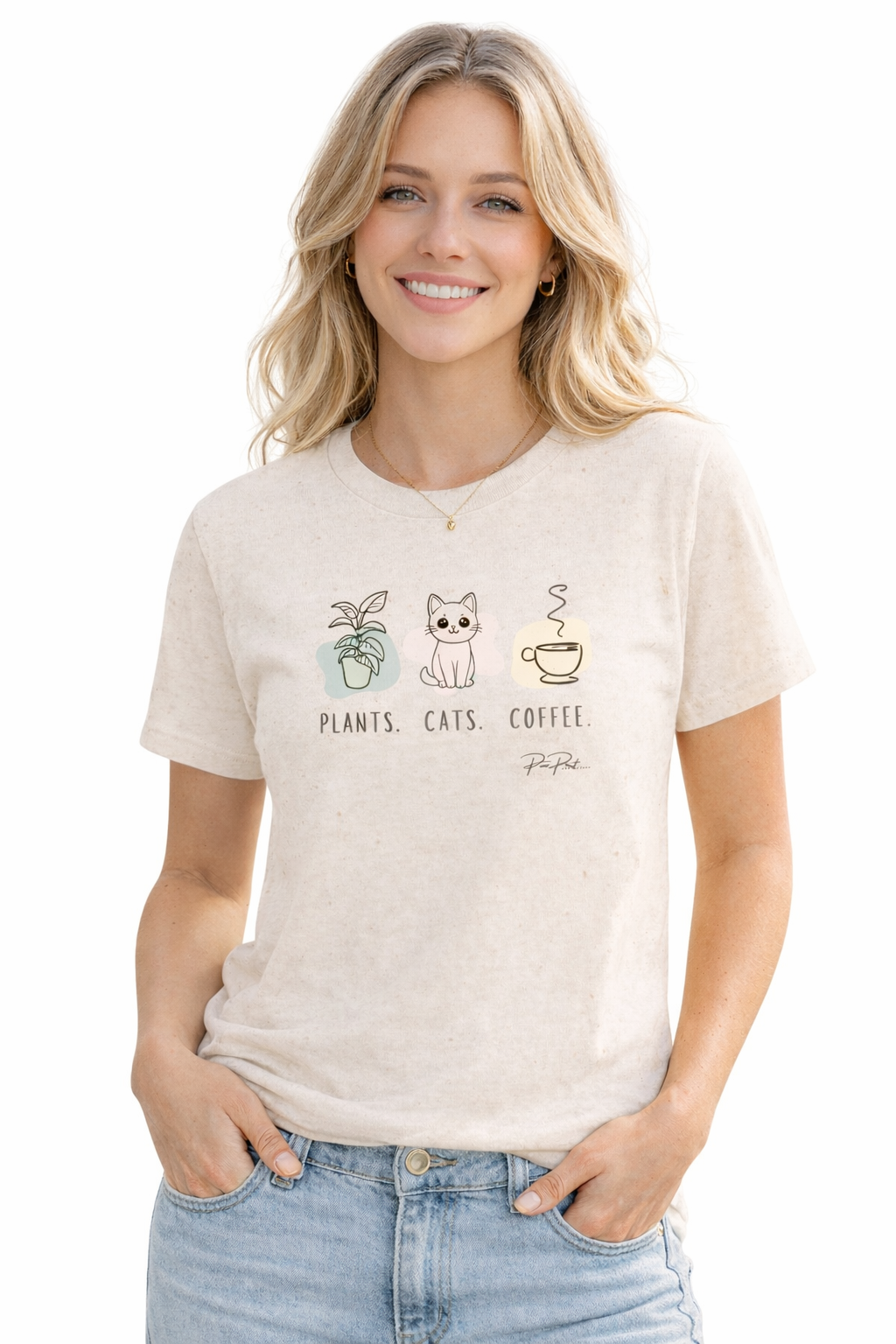 Plants, Cats, Coffee T-Shirt