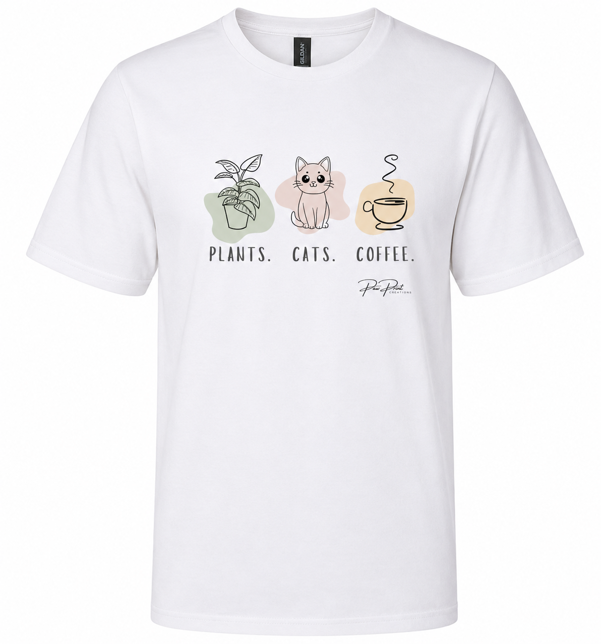 Plants, Cats, Coffee Tee