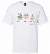 Plants, Cats, Coffee Tee