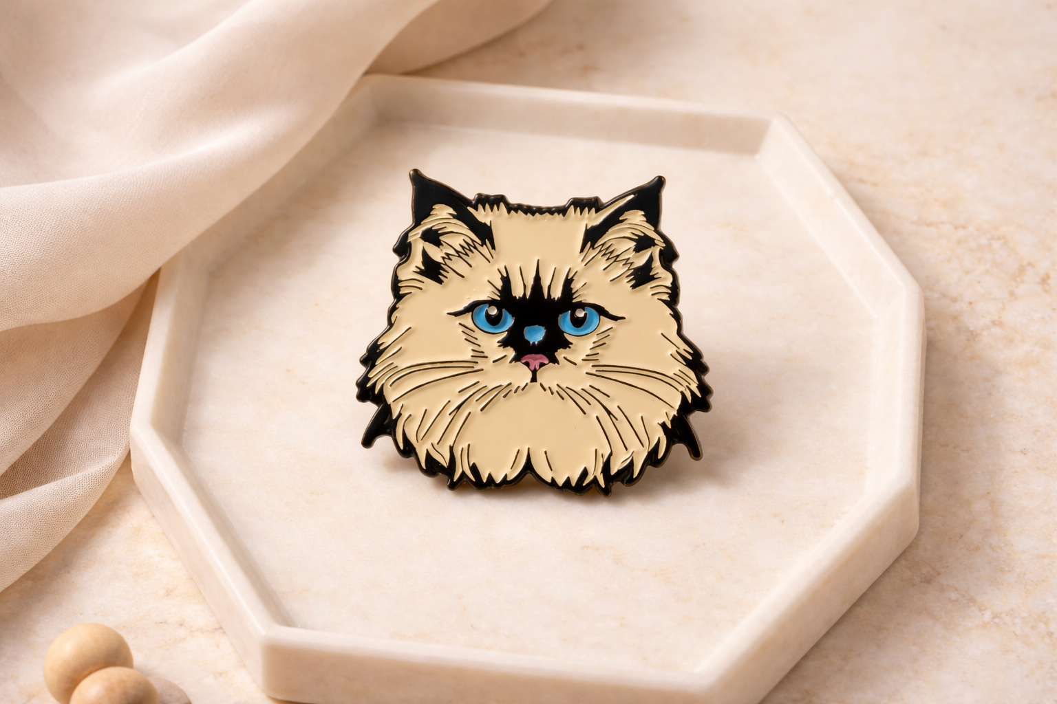 Ragdoll Cat Enamel Pin