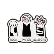 Rock, Paper, Scissors Enamel Pin