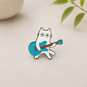 Rock Star Cat Enamel Pin