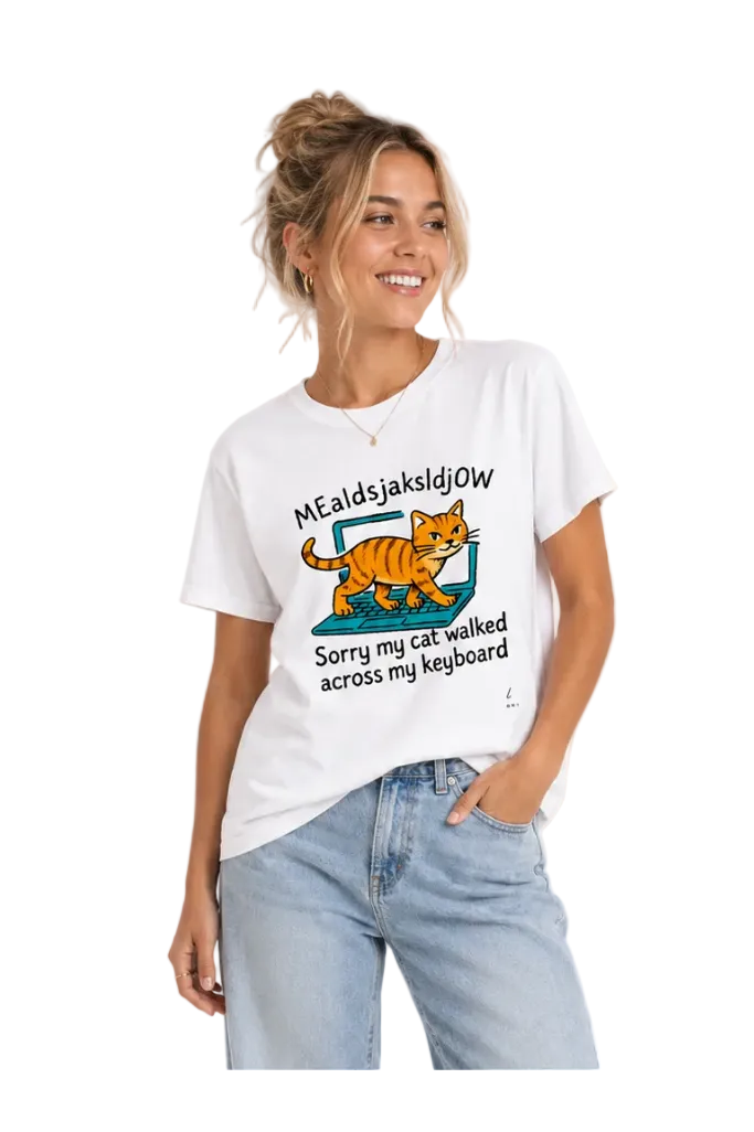Sorry My Cat Walked Across My Keyboard T-Shirt