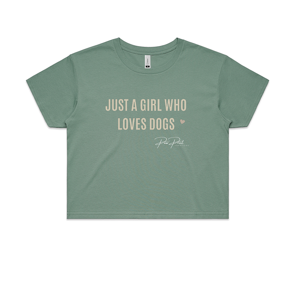 Just A Girl Who Loves Dogs Crop Top