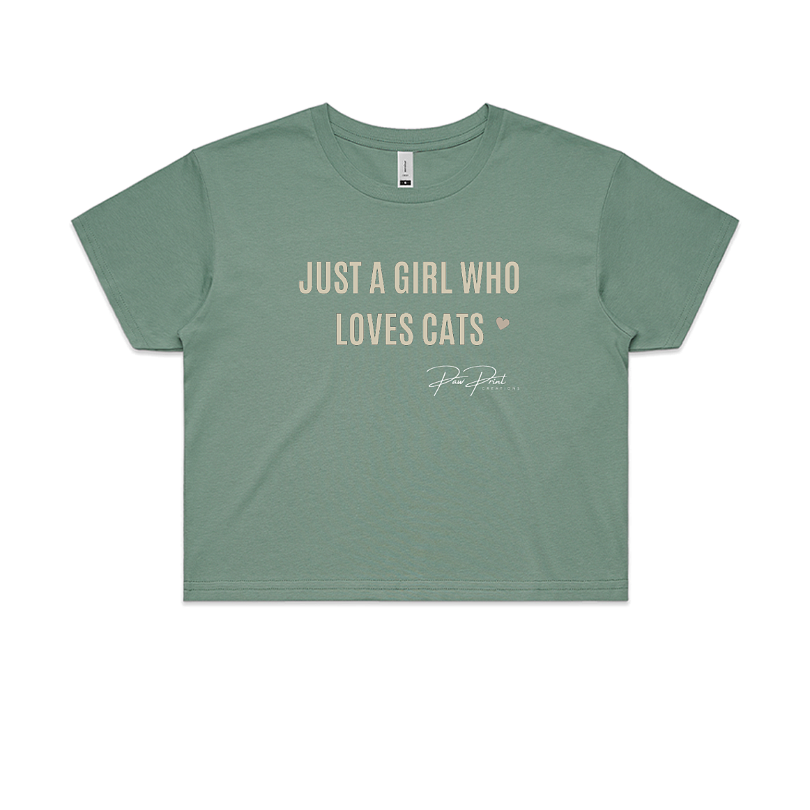 Just A Girl Who Loves Cats Crop Top