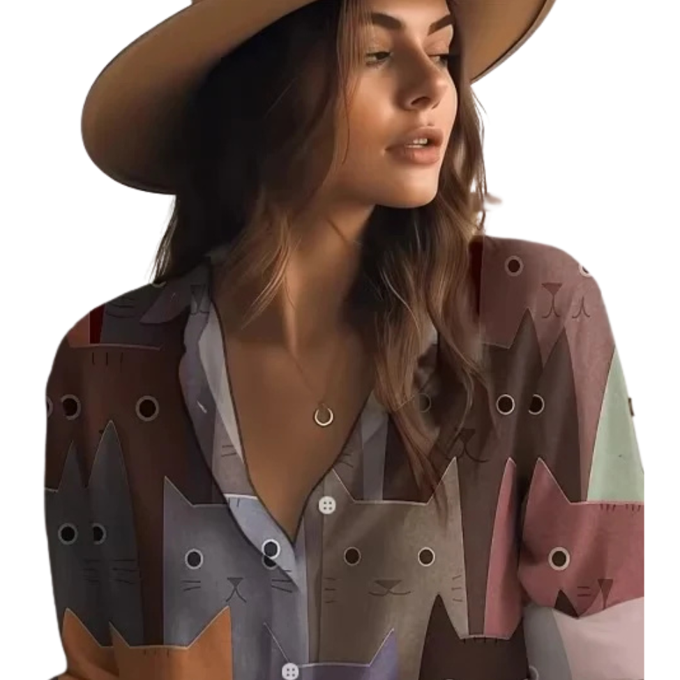 Women's Never Too Many Cats - Chiffon Shirt