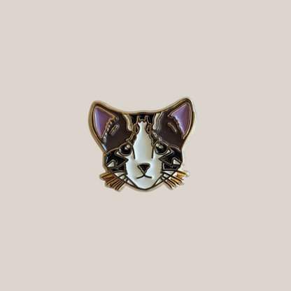 Tabby Cat - Enamel Lapel Pin