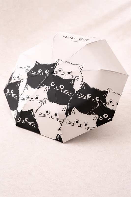 Cat Themed Travel Umbrella