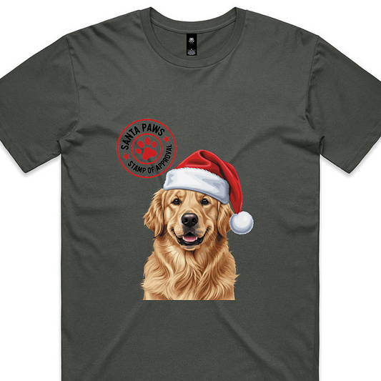 Santa Paws Golden Retriever - Unisex T-shirt