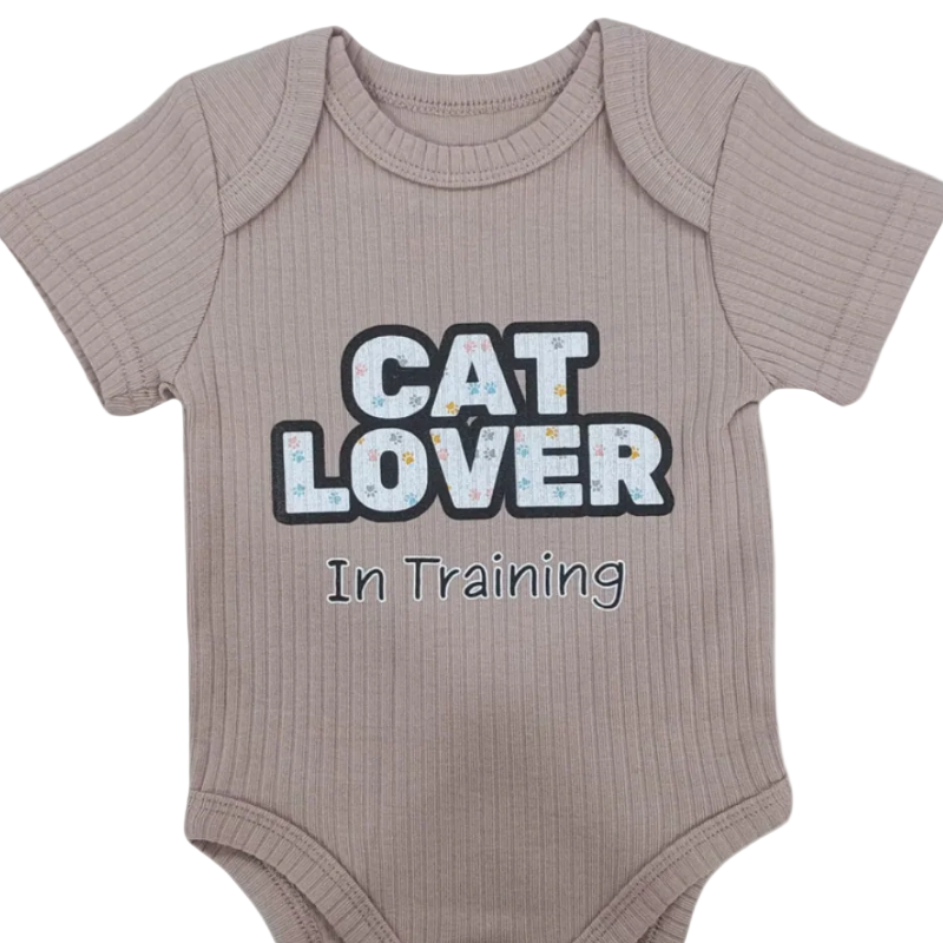 Cat Lover in Training Baby Bodysuit
