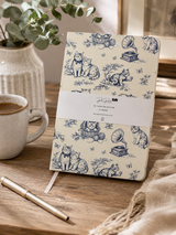 Vintage Paw A5 Notebook - Cat Lover Journal