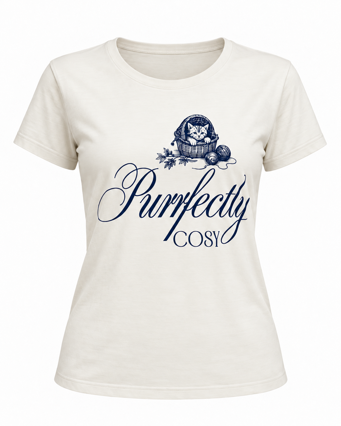 Vintage Paw Bamboo Cat Pyjama Top