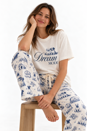 Vintage Paw Bamboo Dog Pyjama Top