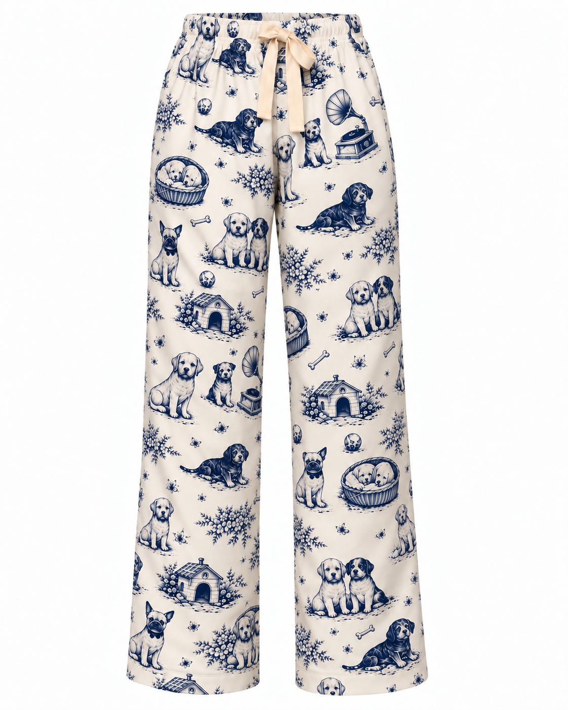 Vintage Paw Cotton Dog Pyjama Pants