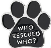 Who Rescued Who? Enamel Pin