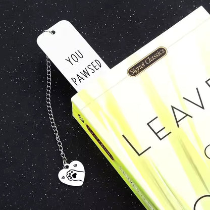 Cat Themed Bookmark - "You Pawsed Here"