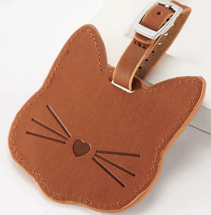 Cat Face Luggage Tag