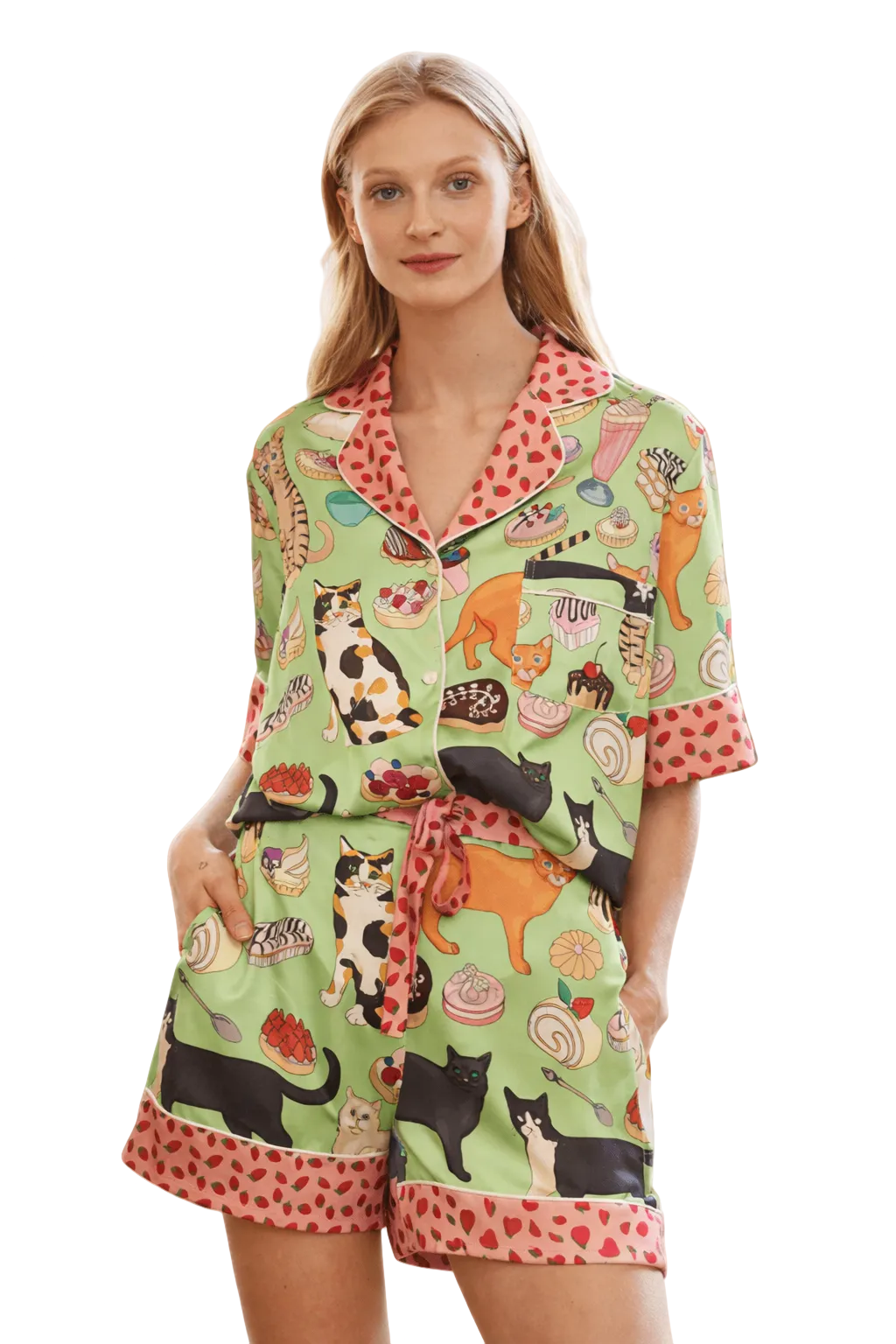 Cats & Desserts Pyjama Set