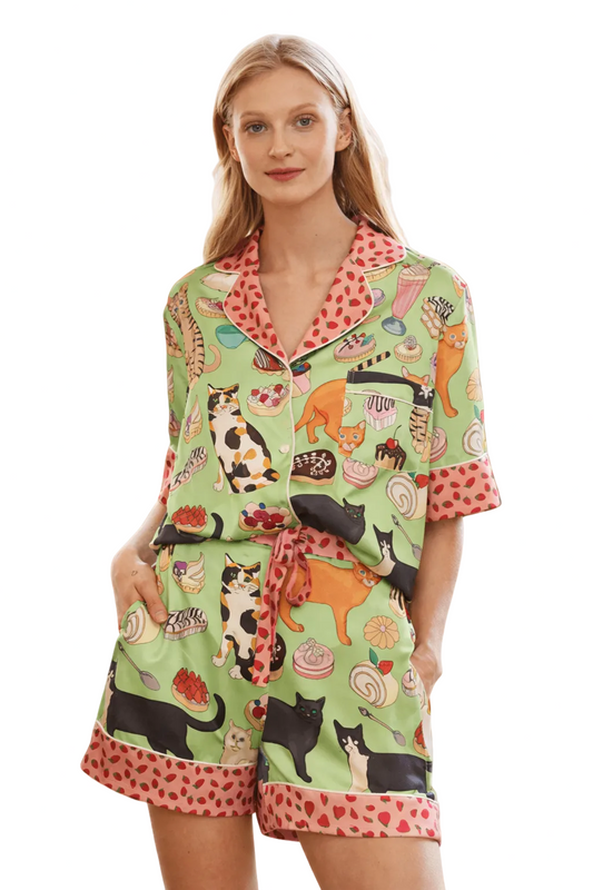 Cats & Desserts Pyjama Set