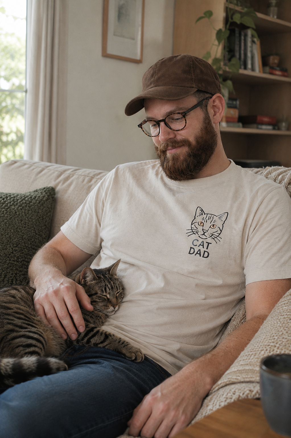 Cat Dad Pocket Tee