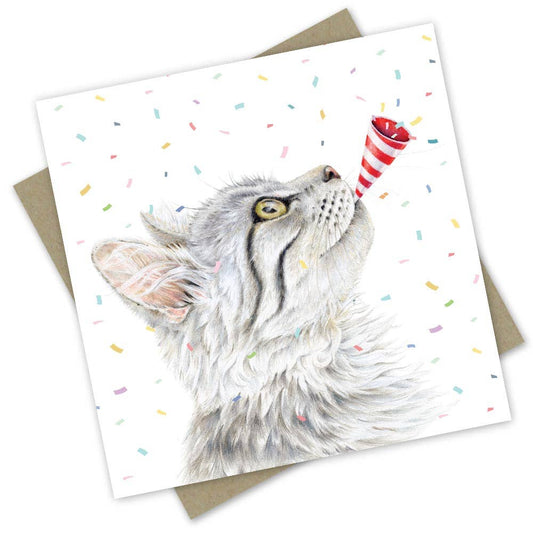 Neo the Silver Tabby Cat - Gift Card