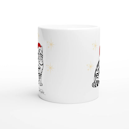 Festive Cat Christmas - 325ml Ceramic Mug