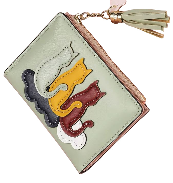 Cute Cat Wallet with Tassel