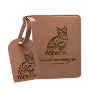 Personalised Passport Holder & Luggage Tag Travel Set