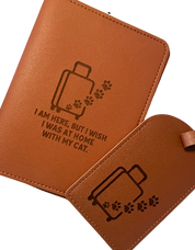 Personalised Passport Holder & Luggage Tag Travel Set
