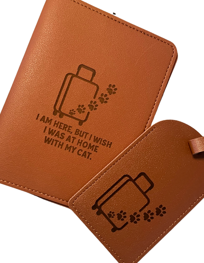 Passport Holder & Luggage Tag Travel Set