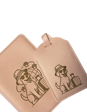 Personalised Passport Holder & Luggage Tag Travel Set
