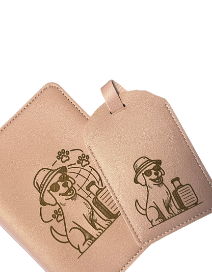Passport Holder & Luggage Tag Travel Set