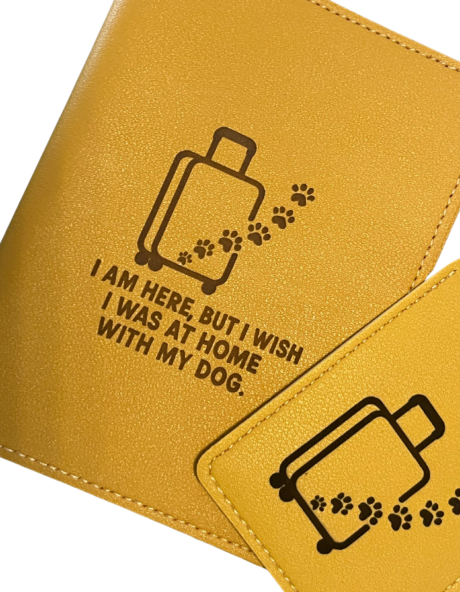Personalised Passport Holder & Luggage Tag Travel Set