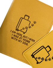 Personalised Passport Holder & Luggage Tag Travel Set