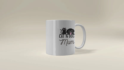 Cat and Dog Mum - 325ml Ceramic Mug