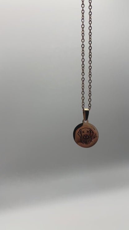 Custom Engraved Pendant Necklace