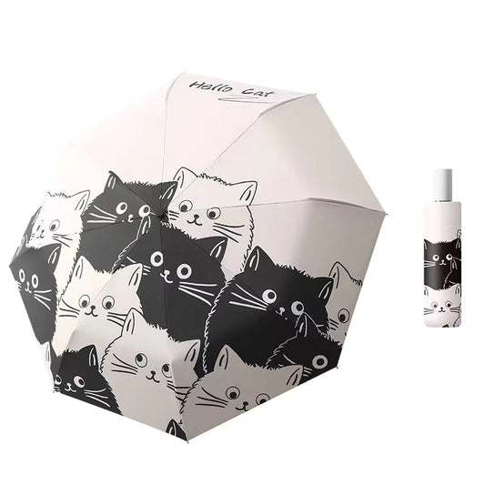 Cat Themed Travel Umbrella